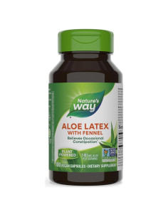 Aloe Latex Nature's Way con Hinojo 100 Cápsulas Veganas