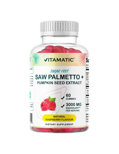 Gominolas Vitamatic Saw Palmetto 3000 mg Sin Azúcar - 60 Unidades Gominolas Vitamatic Saw Palmetto 3000 mg Sin Azúcar - 60 Unidades