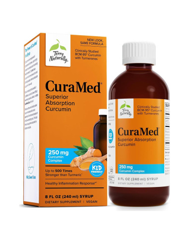 Jarabe CuraMed Terry Naturally 236.6 ml - Suplemento Salud Cerebral e Inmunidad