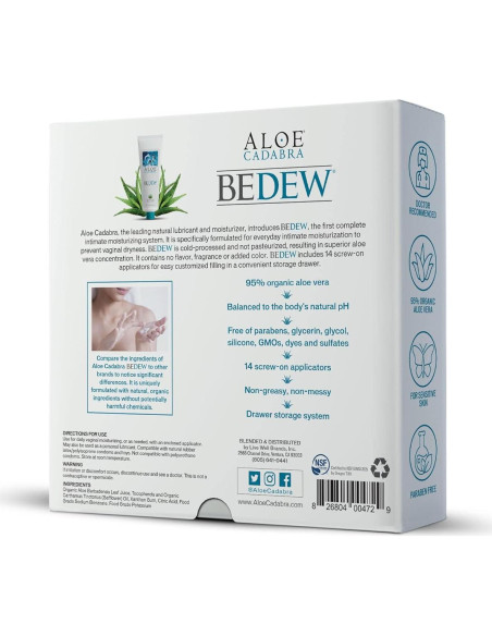 Aloe Cadabra BEDEW Hidratante Vaginal Orgánico 82g - Alivio Sequedad