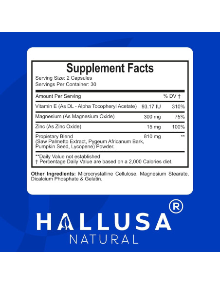 Suplemento para la Próstata HALLPROST ULTRA 60 Cápsulas