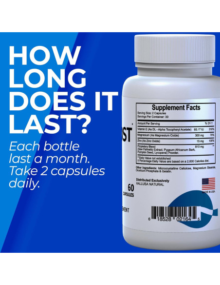 Suplemento para la Próstata HALLPROST ULTRA 60 Cápsulas