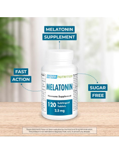 Melatonina Sublingual 2.5mg Supersmart - Sabor Menta Natural - 60 Tabletas 2