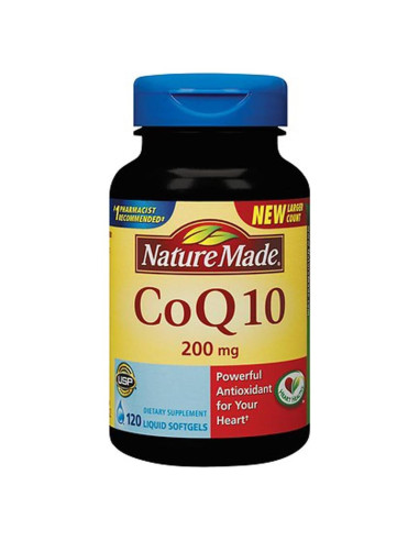 Suplemento Dietético CoQ10 Nature Made 200 mg 120 Gelatinas