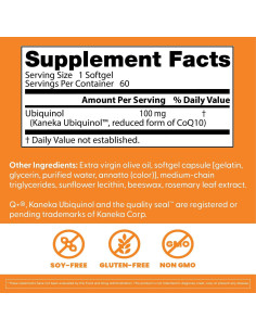 Ubiquinol Coenzima Q10 Doctor's Best 60 Softgels Antioxidante 2