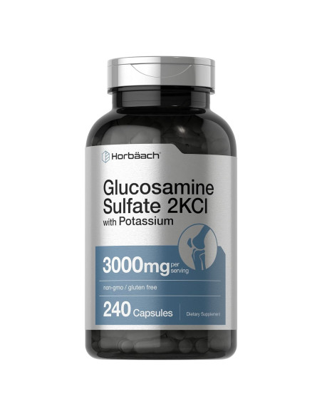 Sulfato de Glucosamina 2KCI Horbaach 3000mg 240 Cápsulas