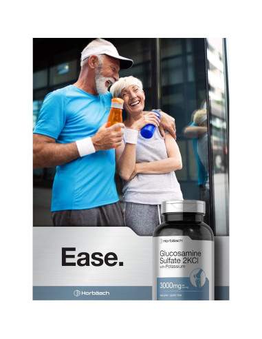 Sulfato de Glucosamina 2KCI Horbaach 3000mg 240 Cápsulas