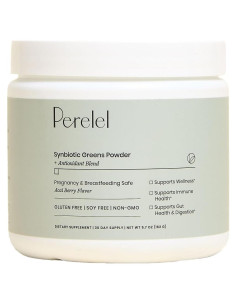 Perelel Polvo Verde Sinbiótico 30 Porciones Sabor Acai
