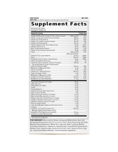 Multivitamínico GNC 50 Plus Mujeres 60 Tabletas Salud Huesos Piel