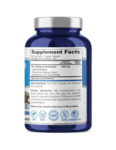 Extracto de Regaliz DGL NusaPure 500 mg 200 Cápsulas Veganas 2