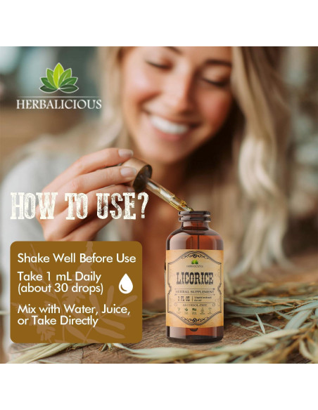 Extracto de Raíz de Regaliz Orgánico Herbalicious 59.15 ml