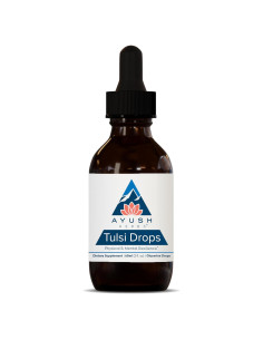 Gotas de Tulsi Ayush Herbs - Glicerita de Albahaca Sagrada 60ml