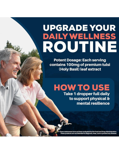 Gotas de Tulsi Ayush Herbs - Glicerita de Albahaca Sagrada 60ml