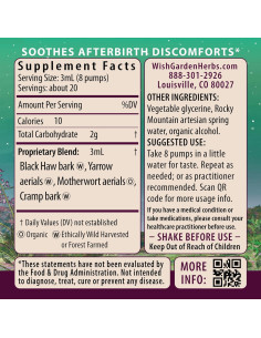 AfterEase WishGarden 60ml - Suplemento herbal postparto 2