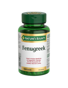 Fenogreco Nature's Bounty 100 Cápsulas 113g Suplemento Herbal