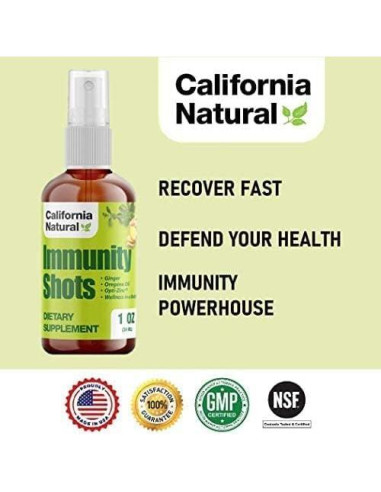 Inyecciones de Inmunidad Natural California 30ml Jengibre Orgánico