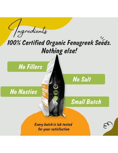 Semillas de Fenogreco Orgánicas 113.4g - Spice Profile LLC