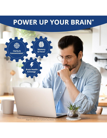 Suplemento NuBrain de NuBest - 60 Cápsulas Veganas para Memoria y Enfoque