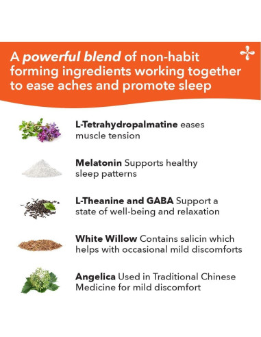 LifeSeasons Relieve-R PM - Suplemento Natural para Sueño - 46 Cápsulas