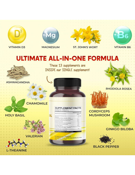 Suplemento de Hierba de San Juan PeakPury 150 Cápsulas Veganas