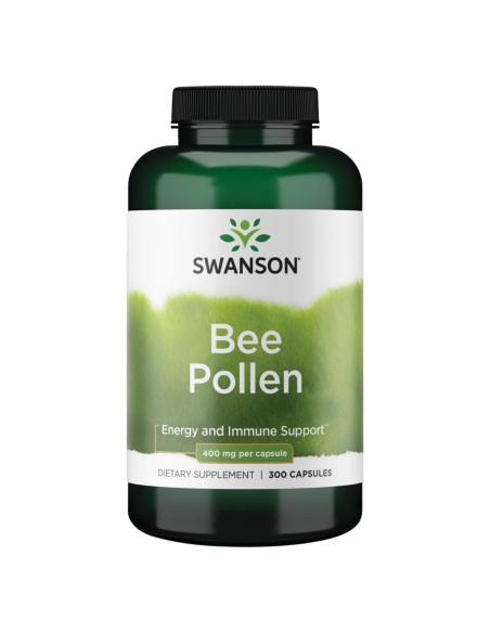 Polen de Abeja Swanson 400 mg 300 Cápsulas Salud Inmunológica