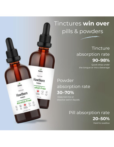 Tintura de Baya de Espino Herbity 50 ml - Vegana y Sin Gluten