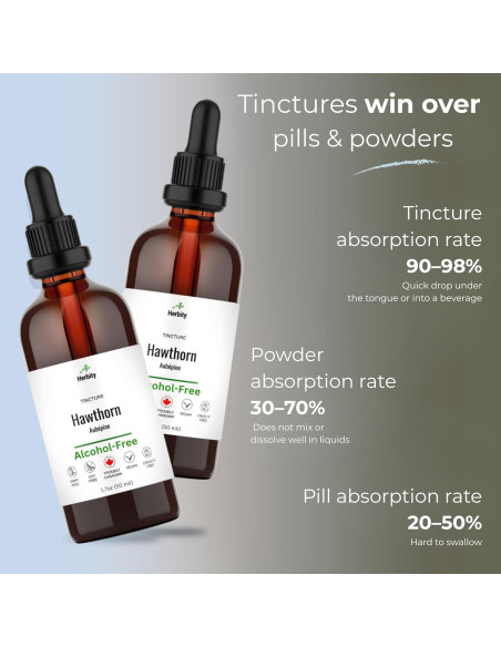 Tintura de Baya de Espino Herbity 50 ml - Vegana y Sin Gluten