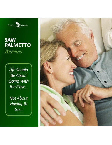 Suplemento Saw Palmetto 500 mg Potent Garden - 100 cápsulas