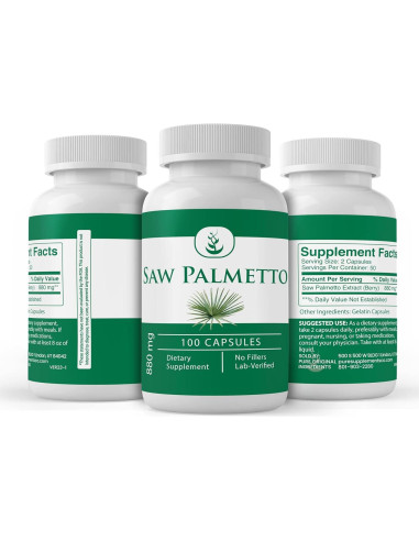 Cápsulas de Saw Palmetto Siempre Puro 100 Unidades 81.65g