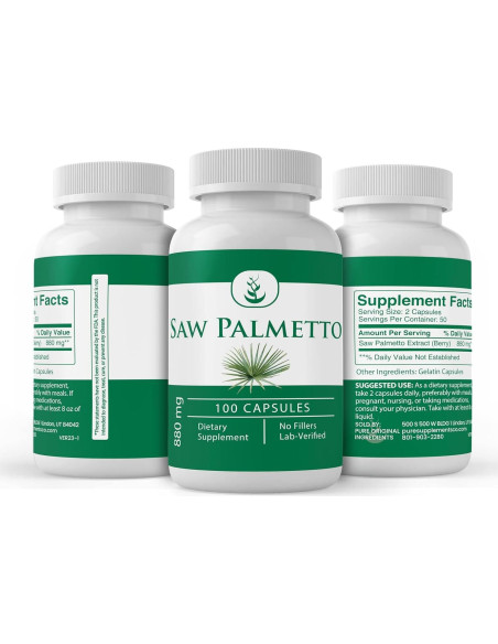 Cápsulas de Saw Palmetto Siempre Puro 100 Unidades 81.65g