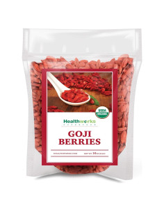 Berries de Goji Secas Orgánicas Healthworks 453.6g Veganas