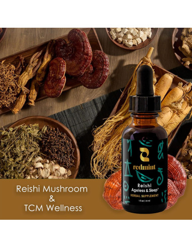 Tintura Herbal Reishi Redmint 29.57 ml - Suplemento Natural