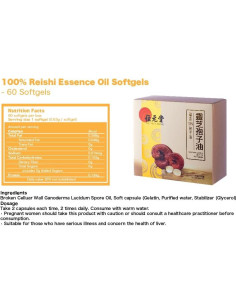 Aceite de Esporas de Reishi Wai Yuen Tong 60 Softgels 2