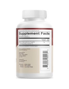 Suplemento de Hongo Reishi Naturealm - 90 Cápsulas Veganas 2