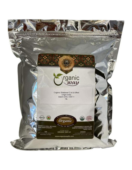 Shatavari seco orgánico 450g Organic Way - Certificado kosher Shatavari seco orgánico 450g Organic Way - Certificado kosher