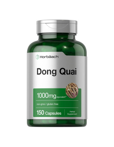 Cápsulas de Dong Quai Horbach 1000mg 150 Conteo Suplemento