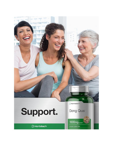 Cápsulas de Dong Quai Horbach 1000mg 150 Conteo Suplemento