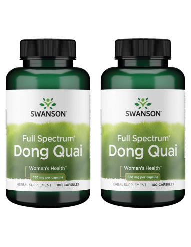Suplemento Herbal Dong Quai Swanson 530 mg 100 Cápsulas