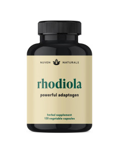 Suplemento de Rhodiola Rosea 600 mg - Nuven Naturals - 120 Cápsulas