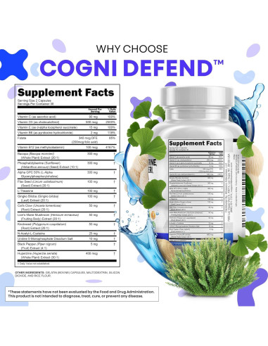 Suplemento Alpha GPC Clean Nutraceuticals 300mg 60 Cápsulas