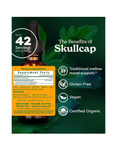 Extracto líquido de escutelaria orgánica Herb Pharm 29.57 ml 2