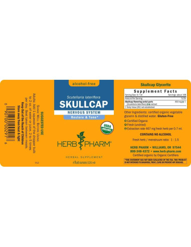 Extracto Líquido de Escutelaria Orgánica Herb Pharm 113.4 ml