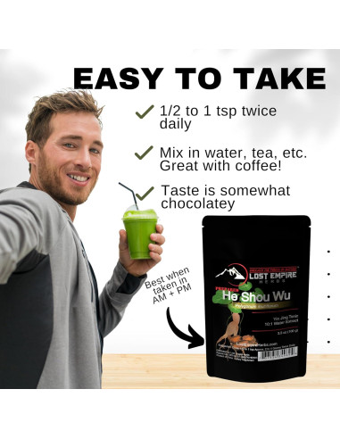He Shou Wu 10:1 Extracto en Polvo 100g - Lost Empire Herbs