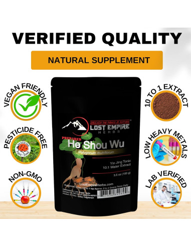 He Shou Wu 10:1 Extracto en Polvo 100g - Lost Empire Herbs