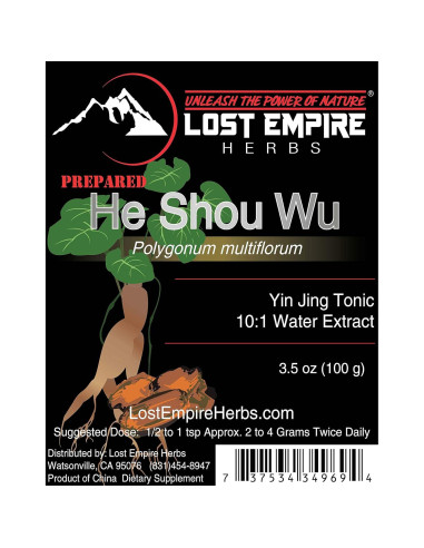 He Shou Wu 10:1 Extracto en Polvo 100g - Lost Empire Herbs