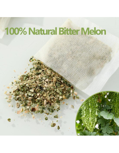 Té de Melón Amargo YLINSHA 100 Bolsas 100% Natural Sin Aditivos