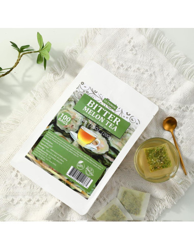 Té de Melón Amargo YLINSHA 100 Bolsas 100% Natural Sin Aditivos