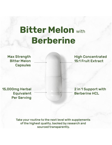 Suplemento de Melón Amargo Deal Supplement 300 Cápsulas 150 días