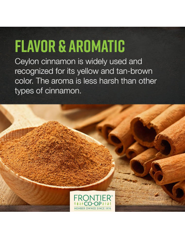 Palitos de Canela Ceylon Orgánica Frontier Co-op 450g