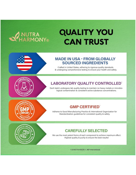 Boswellia 1200mg Nutra Harmony - Suplemento Articular 120 Cápsulas